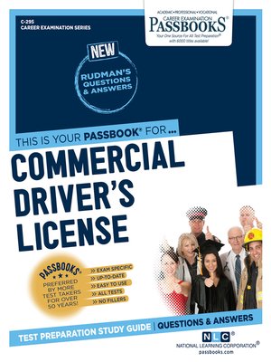 cover image of Commercial Driver's License (CDL)